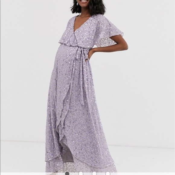 asos lavender dress